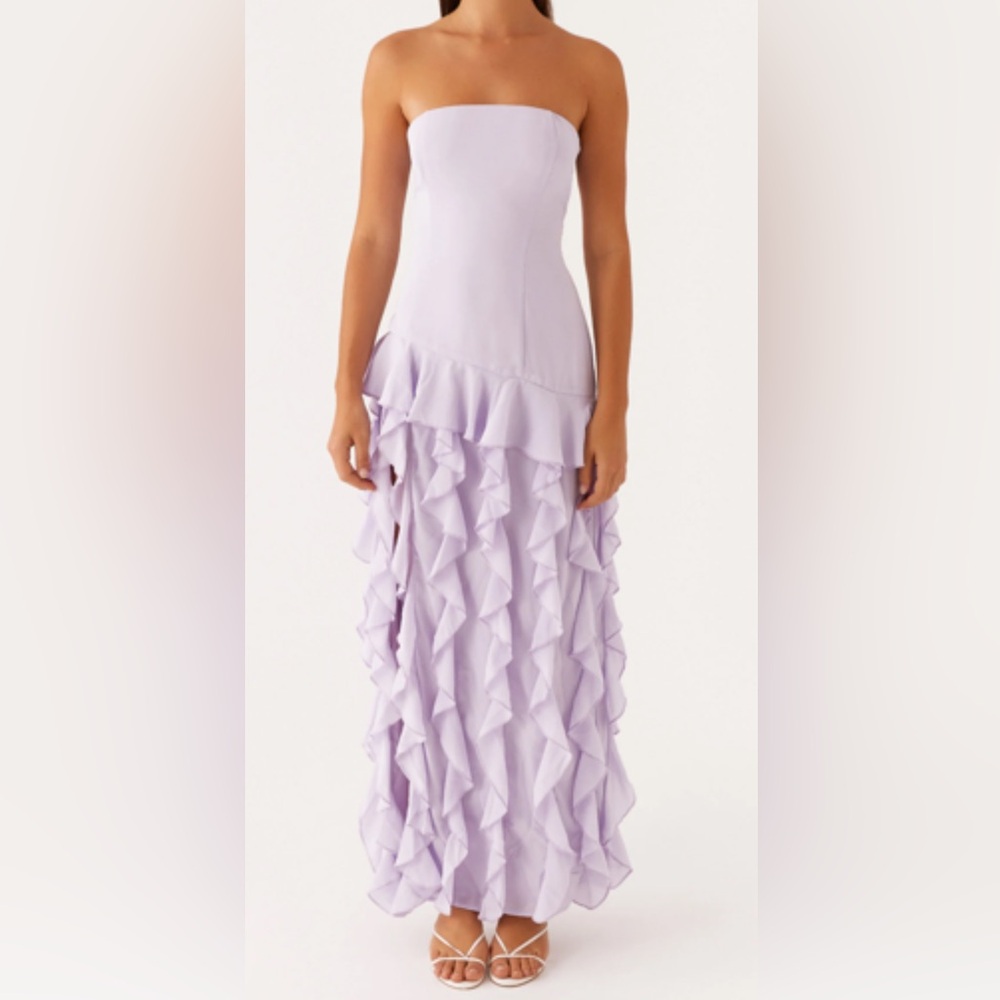 Peppermayo Lilac Strapless Dress